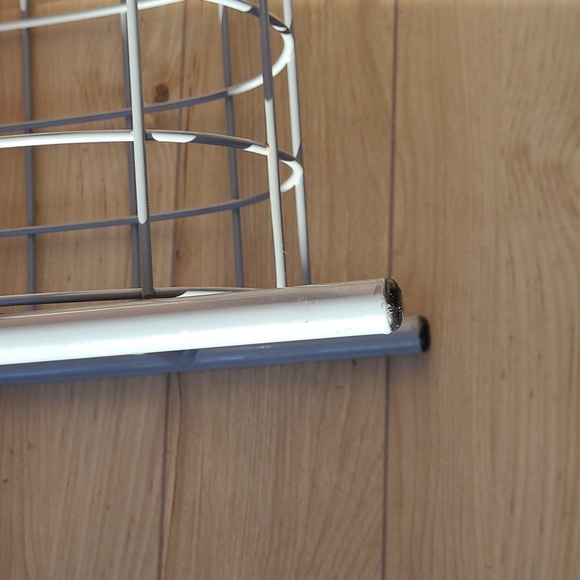 Vintage 80's post-modern metal magazine rack - Picture 6 of 8